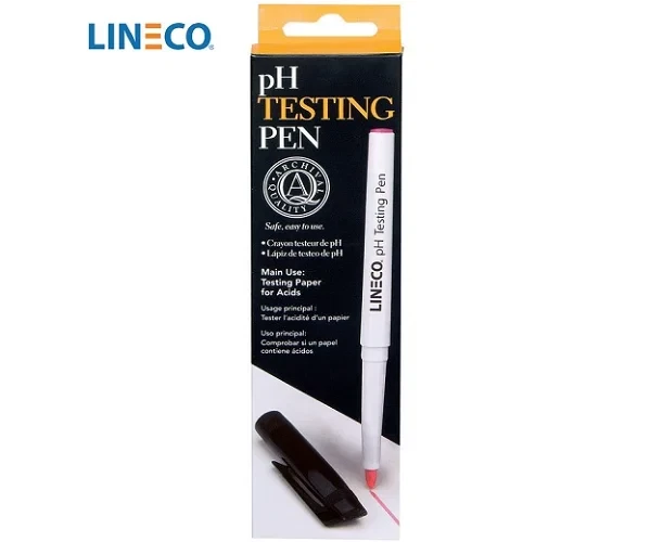 Lineco pH Testing Pen - ideal for crafts for checking acidity in paper and card - Image 1 of 1