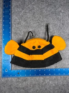 Bee Beanie Toque Youth Infant One Size Orange Black Stripe Knit Polyester Ears - Picture 1 of 7