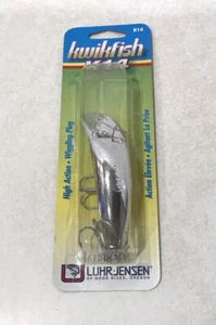 Luhr Jensen K14 Kwikfish Silent No Rattle METALLIC SILVER CHROME Fish Lure New - Picture 1 of 5