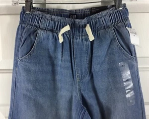 Gap Easy Wide Leg Pull On Jeans Girls XL Blue Denim Mid Rise Elastic Waist - Picture 1 of 9