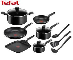 Tefal 9-Piece Essential Non-Stick Cookware Set w/ Utensils #C - Picture 1 of 7