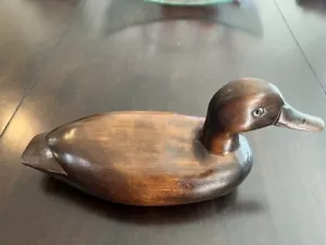 Mallard Drake Duck corpo in legno massello esca vintage 11" A American Seattle WA - Foto 1 di 9