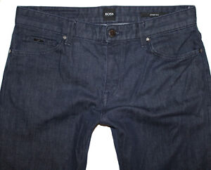 Hugo Boss Herren Jeans MAINE Slim Straight - Stretch W34 L34 blau *