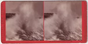 CARLETON WATKINS : Crashing Wave : Santa Cruz Co CA : New Series c 1880 SV Photo - Picture 1 of 2
