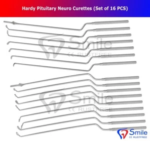 Trans Sphenoidal Hardy Pituitary Neuro Curettes Set Of 16 Surgical Instruments - Picture 1 of 4