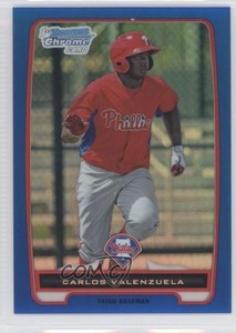 2012 Bowman Chrome Prospects Blue Refractor /250 Carlos Valenzuela #BCP165