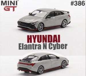 MINI GT 1:64 Elantra N Cyber Grey LHD Car in box - Picture 1 of 4