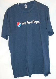 Next Level marineblaues Pepsi Logo WE ARE PEPSI T-SHIRT Mitarbeiter Tee Größe XL EUC - Bild 1 von 4