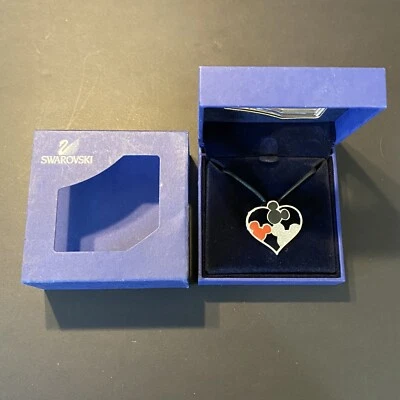Collar Corazón Ratón Mickey Cristal Swarovski Disney 1514975 Cadena Ajustable Foto 1 de 4