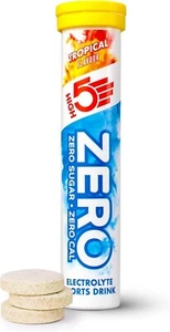HIGH5 ZERO Electrolyte Hydration Tablets Added Vitamin C Tropical- 20 Pack
