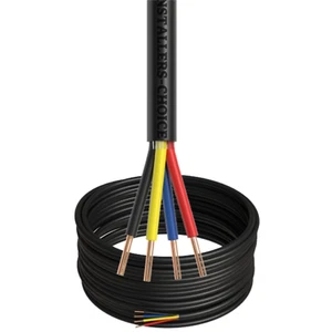 Cable de alarma 500 pies 18/4 sólido UTP CCA CL2 sistema de seguridad exterior CCTV - Imagen 1 de 8