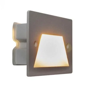 FARETTO SEGNAPASSI IP65 LED 3W INCASSO SCATOLA 503 X SCALE GIARDINO 3000K/GRIGIO - Foto 1 di 6