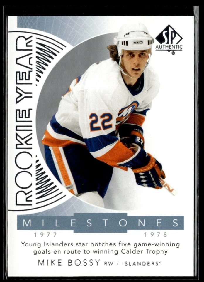 2017-18 SP Authentic Rookie Year Milestones Mike Bossy #RYM-MB H4R2E - Image 1 of 2