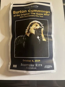 Burton Cummings Of The Guess Who - Playbill - NJ - 10-4-24! - Bild 1 von 2