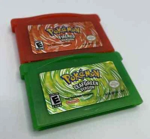 Pokemon FireRed + LeafGreen Version (Nintendo GameBoy Advance, GBA) - Authentic - Picture 1 of 4