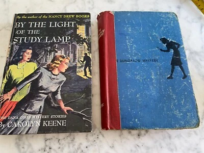 Vintage Book 2 Nancy Dana Girls Carolyn Keene Light Study Lamp Bungalow 1934 1st - Image 1 of 4