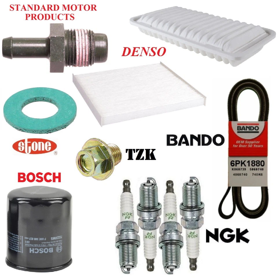 Kit de ajuste plugues filtros PCV correia para Toyota Corolla CE; LE; S; 1.8L 2007-2008 - Imagem 1 de 1