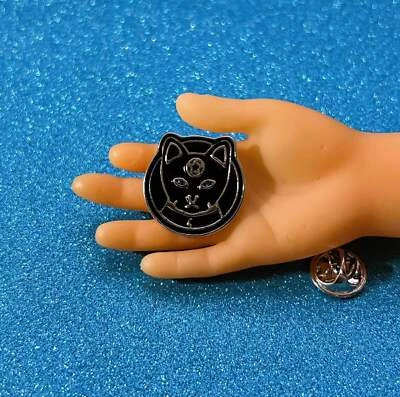 Pin Esmalte Gato Negro Místico - Bruja Oculta Estética, Lindo Pin Gato, Regalo Bruja Foto 1 de 4