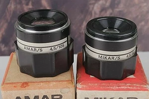 Amar / Mikar Enlarger Lens (Poland) f4.5/105mm macro lens with original box - Picture 1 of 12