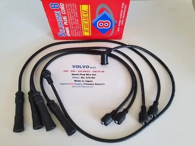 Juego de cables de encendido de silicona Volvo 240, 242, 244, 245 81-93 y 740 85-95 - 760 83 Foto 1 de 4