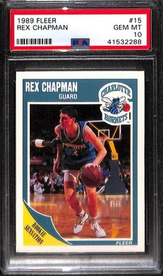 Fleer #15 REX CHAPMAN 1989 PSA 10 GEMA-MT 41532288  Foto 1 de 3
