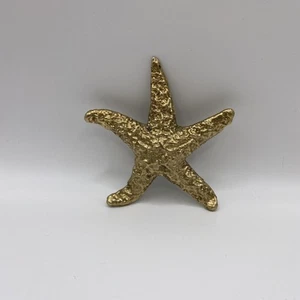 Vintage MCM Brass Starfish Paperweight/Decor Ocean Nautical 4.5 Inches - Picture 1 of 11