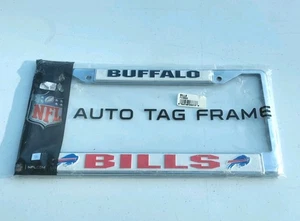 Buffalo Bills License Plate Frame Chrome - Picture 1 of 2