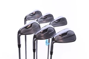 LEFTY Titleist 2021 T200 Iron Set 5-PW -0.25 in Stiff Flex Steel Shaft Very Good - Picture 1 of 9