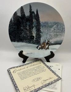 WOLF RIDGE Collector Plate-The Faces of Nature,By Julie Kramer Cole 17027E 1992 - Picture 1 of 9