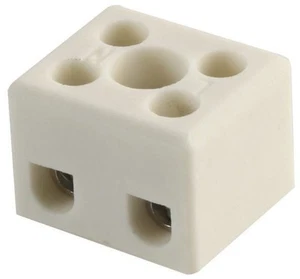 HYLEC - Blok Terminal Seramik, 2 Laluan, 32A, 450V, Suhu Tinggi - Picture 1 of 1