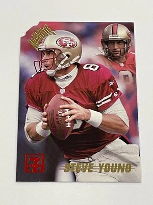 1998 Playoff Absolute 7-Eleven Football #22 - Steve Young - San Francisco 49ers - Image 1 of 2