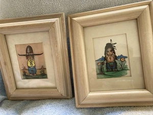 "Juego de marco de litografía con impresión de pinturas para niños Christoffersen Southwest 6x7""" - Imagen 1 de 12
