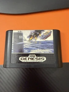 688 Attack Sub (Sega Genesis, 1990) – Cleaned, Tested & Working, Cartridge Only - Picture 1 of 10