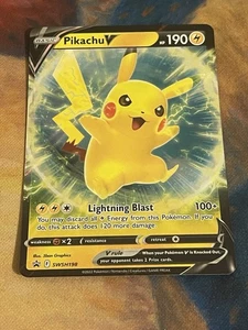Pikachu V SWSH198 SWSH: Sword & Shield Promo Cards Holo - Picture 1 of 2
