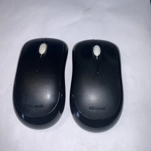 2x Microsoft Wireless Mouse 1000 Model:1454 PN: X821932-002( Mouse and Receiver) - Picture 1 of 2