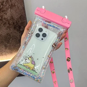 Cute IPX8 Waterproof Floating Airbag Phone Case Swim Waterproof Cover Phone Bag - Bild 1 von 32