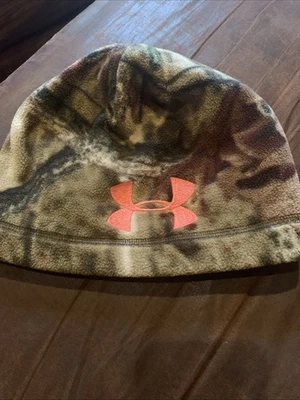 Womens Under Armour Coldgear Scent Control Infrared Realtree Camo Fleece Beanie - Image 1 of 3