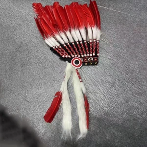 Native American Chief Headdress Cosplay Decorative Artificial Feather Headdress - Picture 1 of 7