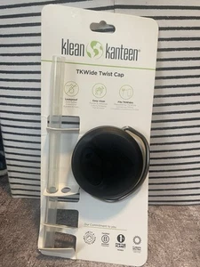 Pajita de repuesto Klean Kanteen TKWide Twist Cap negra y transparente - Imagen 1 de 1