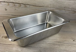 REVERE WARE 2517 Stainless Steel Bread Loaf Pan 2QT 9.5x5.25x2.7 1989 No Dents - Picture 1 of 9