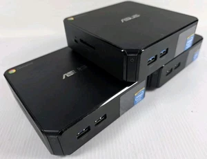 LOT 3 ASUS CHROMEBOX CN60 MINI PC COMPUTER -  POWER CORD INCLUDED - Picture 1 of 5