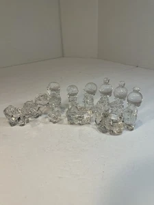 Vintage 11 Piece Enesco Precious Moments LEAD CRYSTAL NATIVITY SET - Picture 1 of 5