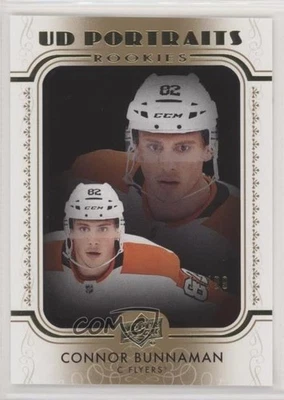 2019-20 Upper Deck UD Portraits Rookies Gold /99 Connor Bunnaman #P-55 Rookie RC - Image 1 of 2