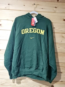 NIKE Herren XL University of Oregon Ducks Pullover Kapuzenpullover grün gelb - Bild 1 von 4