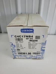 LEESON-Motor, #C4C17NB4 1/4hp 1725rpm Shaft- 1/2  115/208-230v NEW IN BOX b8 - Picture 1 of 3