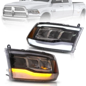 LED Front Lamps For2009-2018 Dodge RAM 1500 2500 3500&RAM 1500 Classic 2019-2021 - Picture 1 of 11