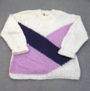 Vintage Lorfaust Sweater Womens Large Cream Filene's Department Store Italy Made - Picture 1 of 9
