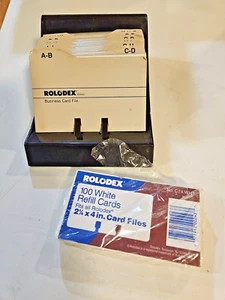 Nombre de archivo de tarjeta de visita Rolodex modelo BC 100 con tarjetas en blanco - Imagen 1 de 6