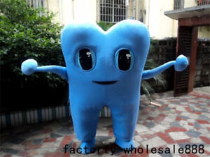Xmas Tooth Mascot Costume Adult Size Care Costume Facny Dress Advertising