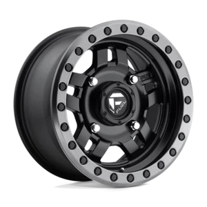 14x7 +13 Fuel UTV D557 Anza 4x110 Matte Black Gun Metal Ring Wheels (Set of 4) - Picture 1 of 1